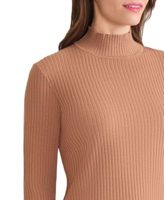 Women's Sutton Ribbed Mock-Neck Long-Sleeve Sweater