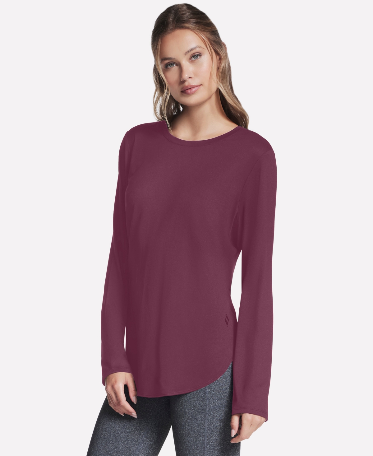 Skechers Women's Godri Swift Long-sleeve Tunic In Burgundy