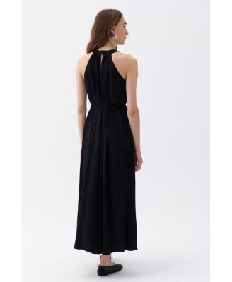 Women's Maxi Dress with Halter Neck