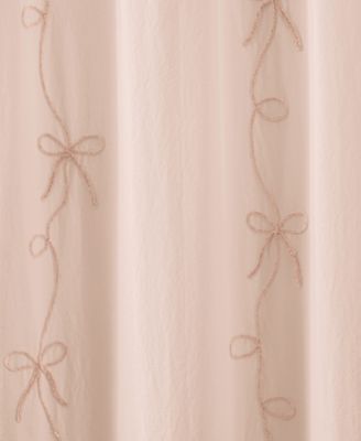 Sasha Bows Cotton Shower Curtain, 72" x 72"