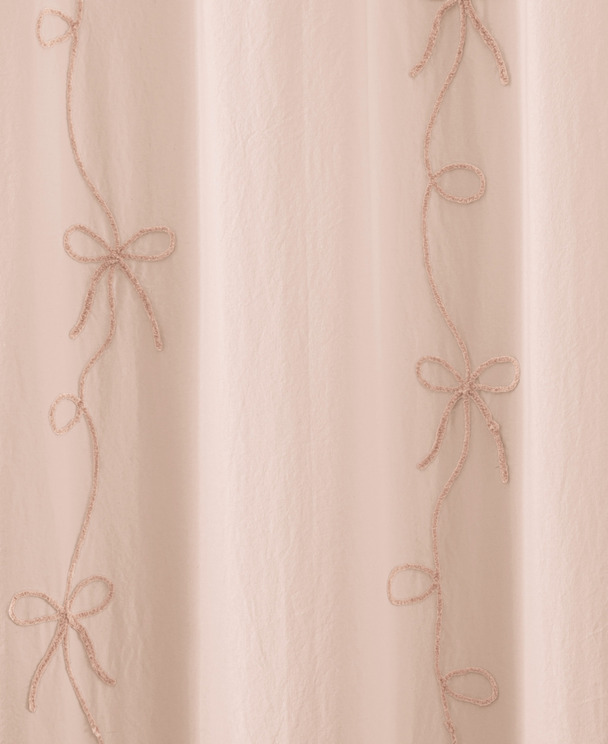 Peri Home Sasha Bows Shower Curtain, 72" X 72" In Pink