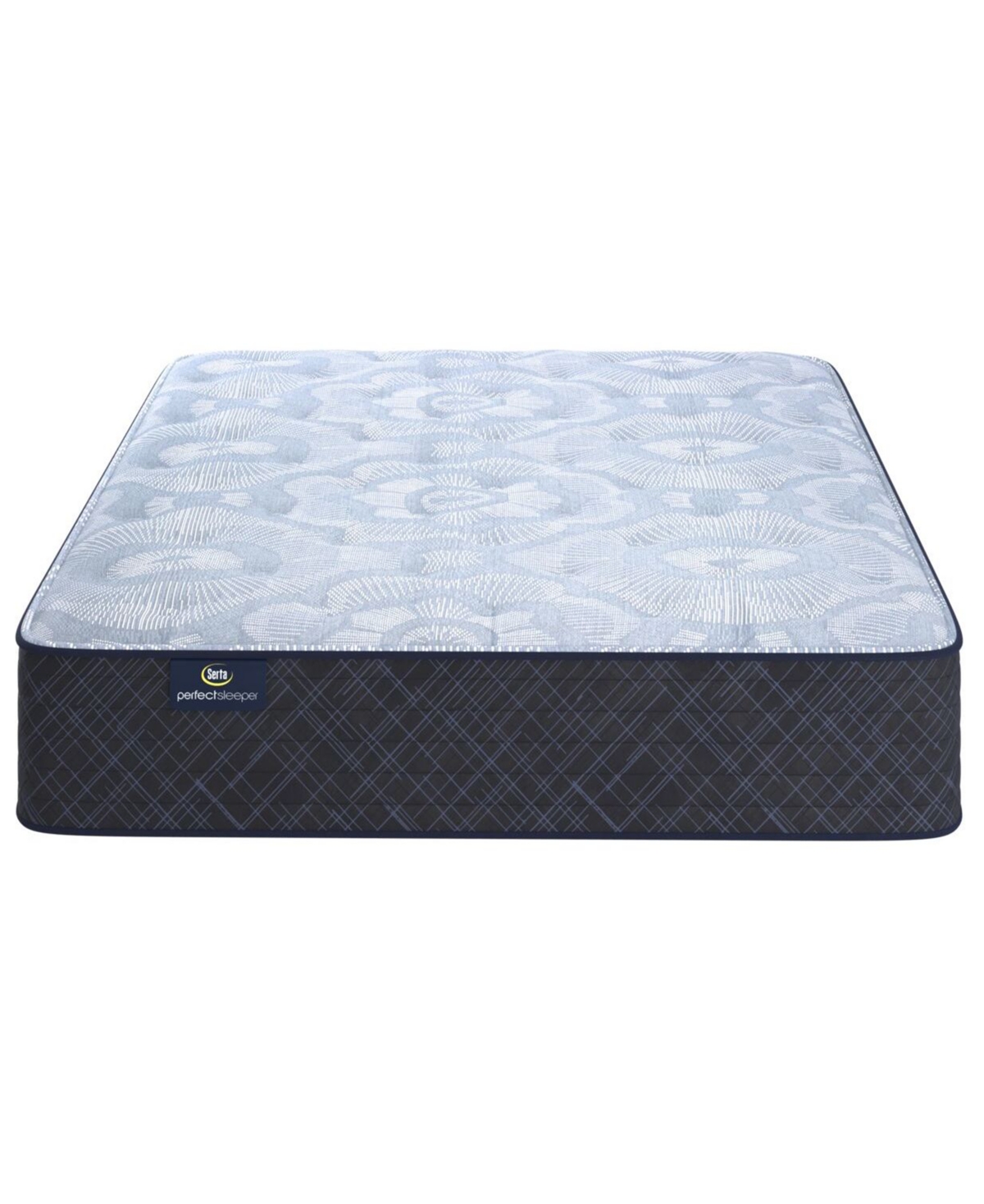 Serta Perfect Sleeper Iceland Poppy 13.5" Medium Tight Top Mattress Set, Twin In Transparent