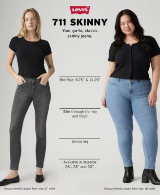 Women's 711 Mid Rise Stretch Skinny Jeans