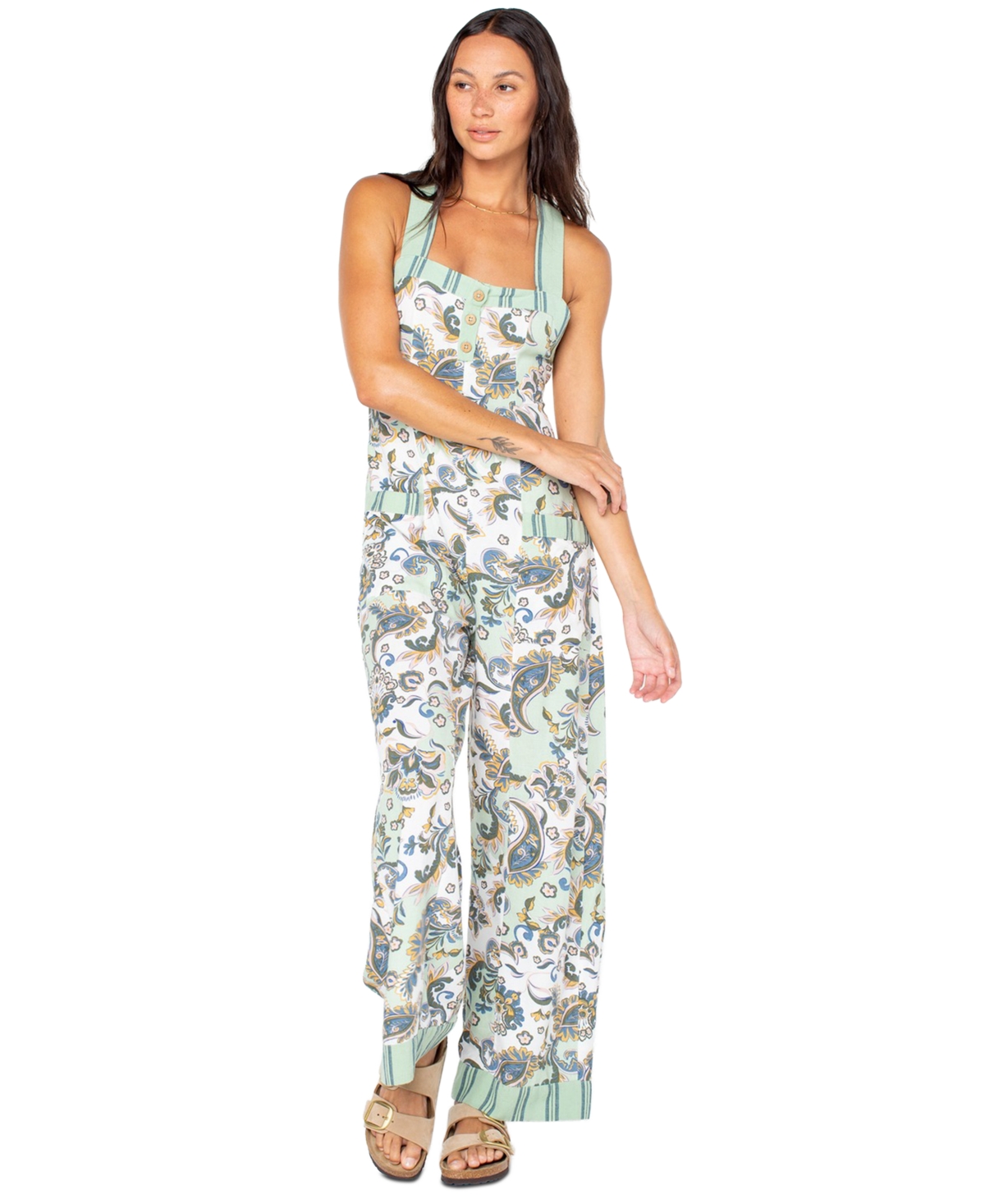 Roxy Women's Want to Roam Square Neck Jumpsuit