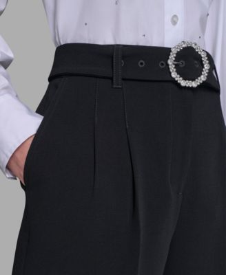 Women's Embellished Belt Pants