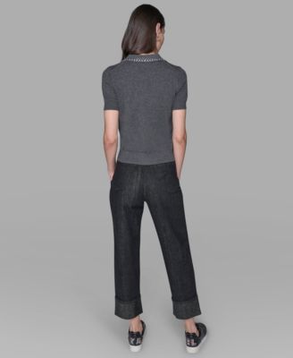 Women's Embellished Collar Sweater