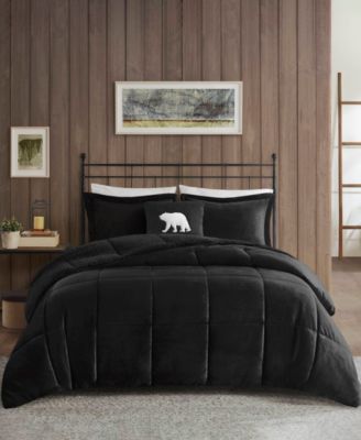 Alton Plush to Sherpa Down Alternative 4-Pc. Comforter Set, King