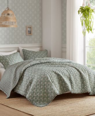 Linwood Ruffle 3-Pc. Quilt Set, Queen