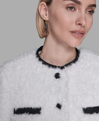 Women's Crewneck Pocket Detail Jacket