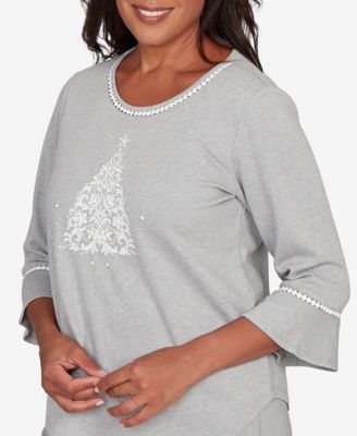 Stockbridge Christmas Tree Embellished Knit Top