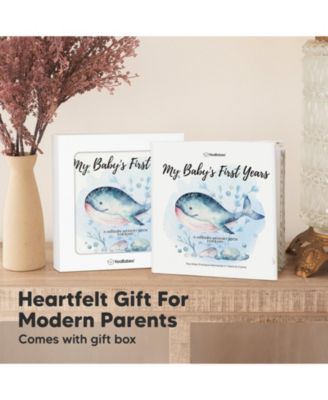 Craft Baby Memory Book, First 5 Years Baby Books, 90 Pages Keepsake Milestone Journal for Baby Girls, Boys