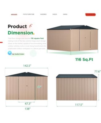 12'x10' Outdoor Storage Shed