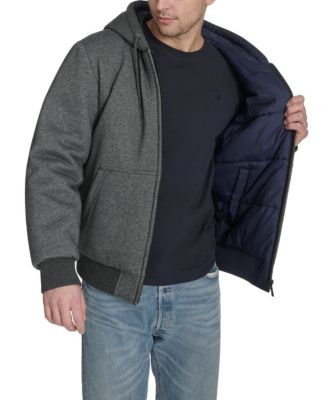 Men's Reversible Hooded Bomber Jacket