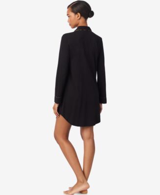 Women's Long Sleeve Notch Collar Sleepshirt