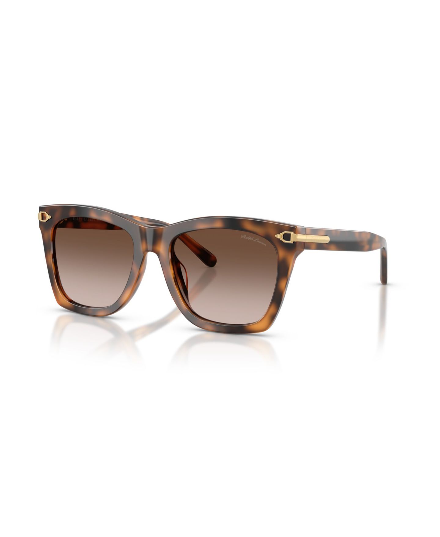 Женские солнцезащитные очки Ralph Lauren Square Sunglasses, RL8235U, цвет: Гавана — фото 1