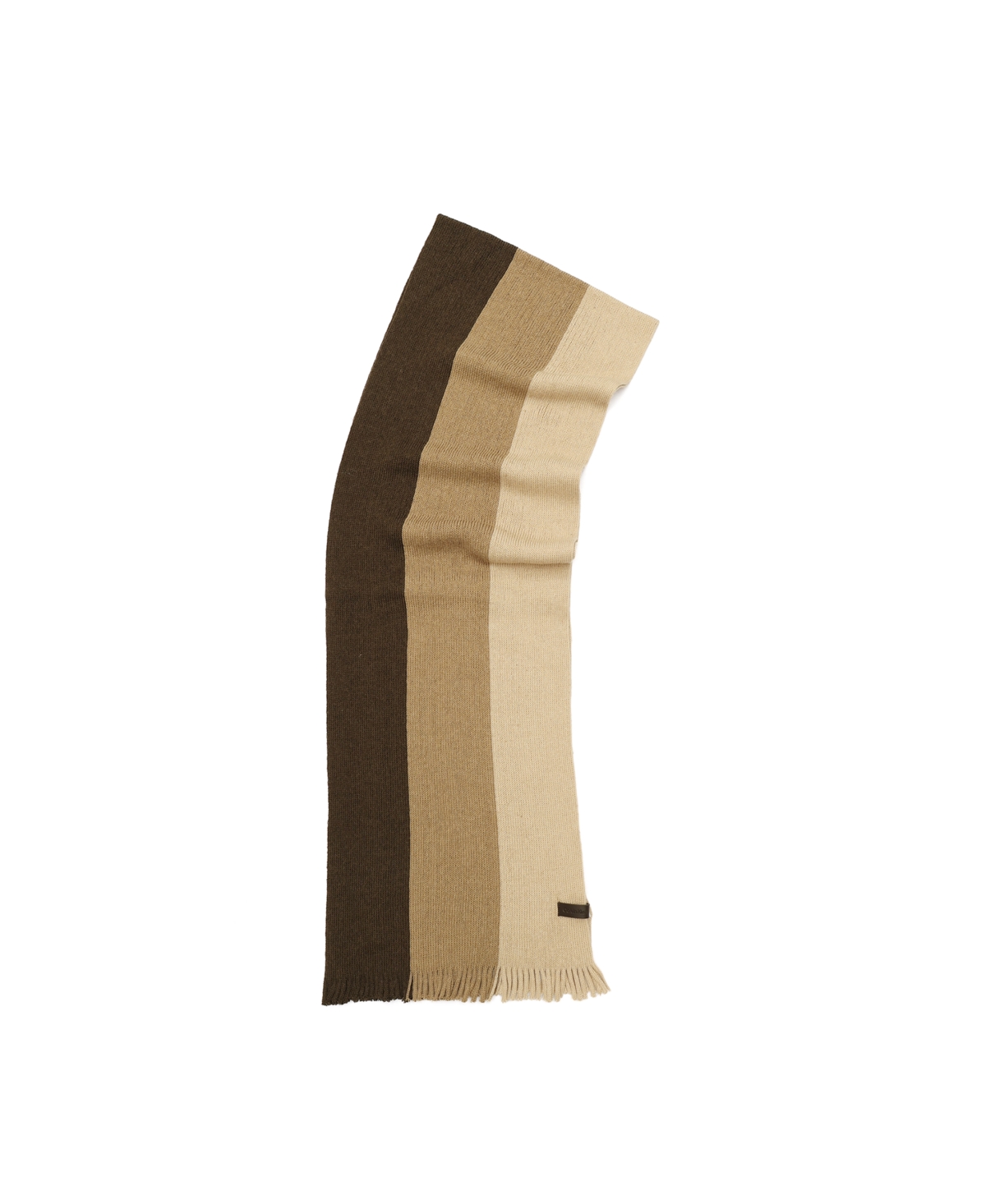 Calvin Klein Men's Gradient Stripe Raschel Scarf In Brown