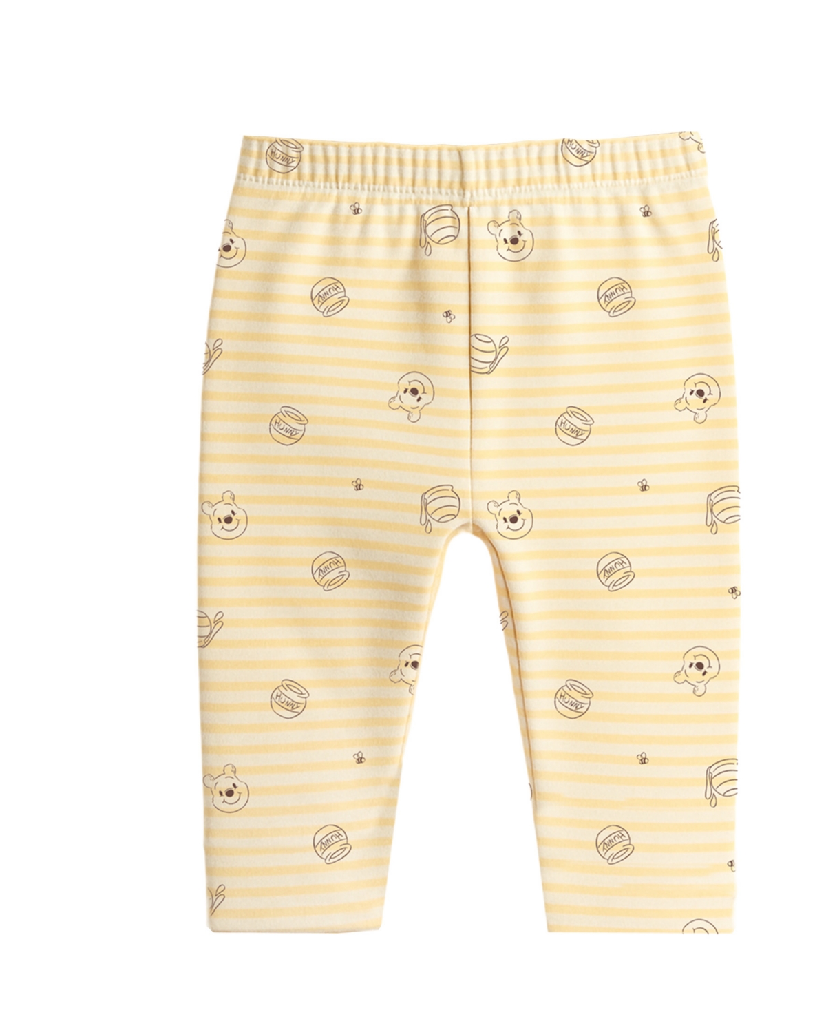 Disney Baby Boys Or Baby Girls 3-piece Pooh Bodysuit, Hat, And Pants Set In Neutral