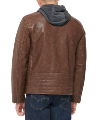 Men's Jersey Hood Racer Jacket 