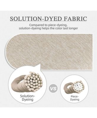 Outdoor Dining Chair Cushion Set, 37"x20"x2.8" High back cushion with Ties and Zipper, Set of 4