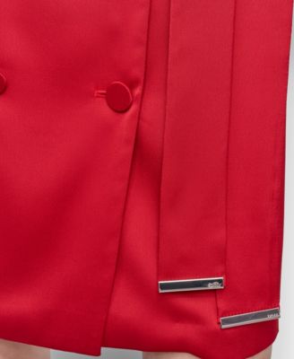 Women's Long Sleeve Double Breasted Shirtdress