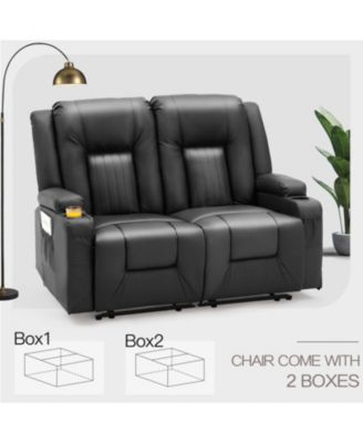 Loveseat Recliner with Cup Holders&Side Pockets
