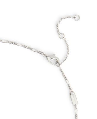 Two-Tone Signature Signet Rondelle Pendant Necklace