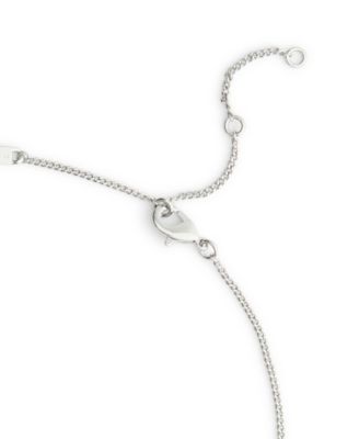 Two-Tone Signature Hangtag Pendant Necklace