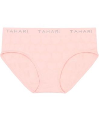 4-Pack Seamless Solid Color Hipsters with Logo Waistband