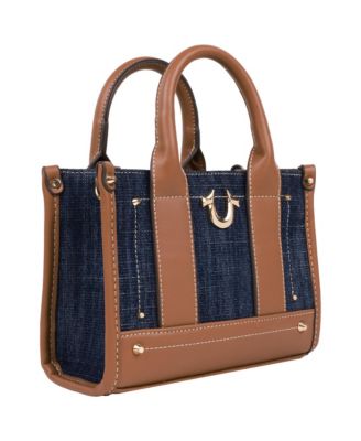 Denim Logo Strap Mini Tote