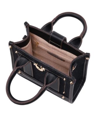 Denim Logo Strap Mini Tote