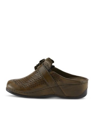 Lilybean Open Back with Genuine Leather Upper