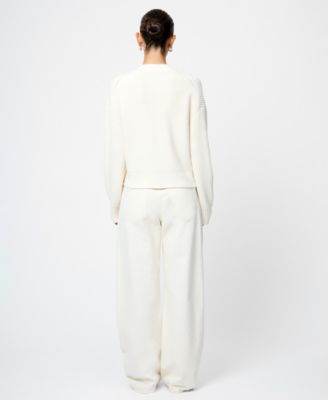 Women's Babysoft Knit V-Neck Embellished Bow Cardigan Sweater