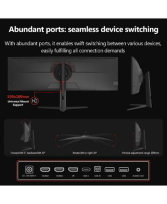 UG49W 49 inch Super Ultra Wide DQHD 5120 x 1440 144Hz 1ms 3800R Curved Gaming Monitor