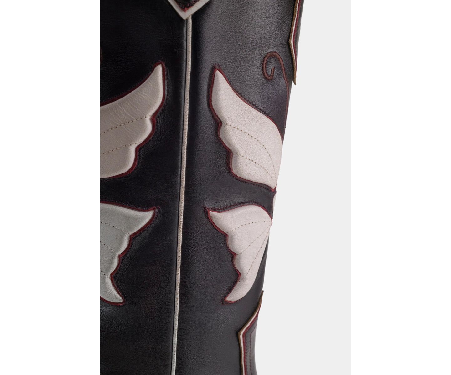 Женские ботинки Dante Leather Western, цвет: Бордовый — фото 7