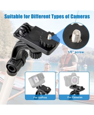 360° Rotatable Fishing Kayak Boat Accessory Kit, Set of 3 Mount Holders