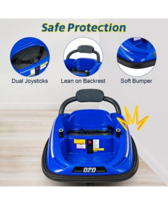 12V Kids Bumper Car Ride On Toy with Remote Control and 360° Spin