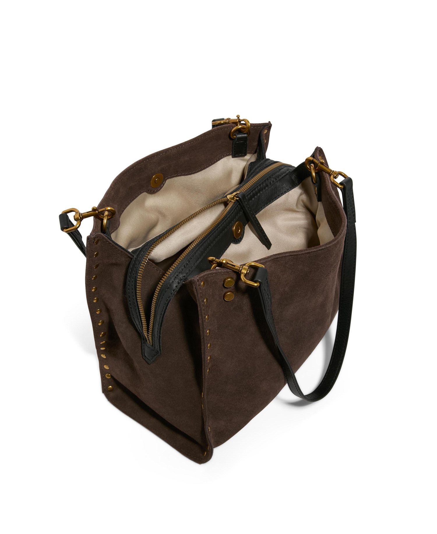 Lenox Studded Triple Entry Satchel