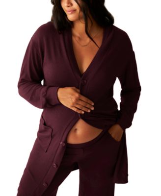 Maternity CozyKnit Long Cardigan