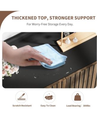 Shoe Cabinet with 3 Doors, 6-Tier Entryway Shoe Storage Cabinet with Adjustable Shelves,Shoes Rack Organizer for Hallway, Entryway, Living Room,Black