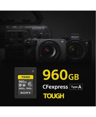 CEA-M Series TOUGH 960GB CFexpress Type-A Memory Card, 2-Pack, Bundle with USB-C CFexpress Type-A and SD UHS-II Card Reader