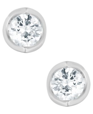 Diamond Stud Earrings (1 ct. t.w.) in 14K White or Yellow Gold 