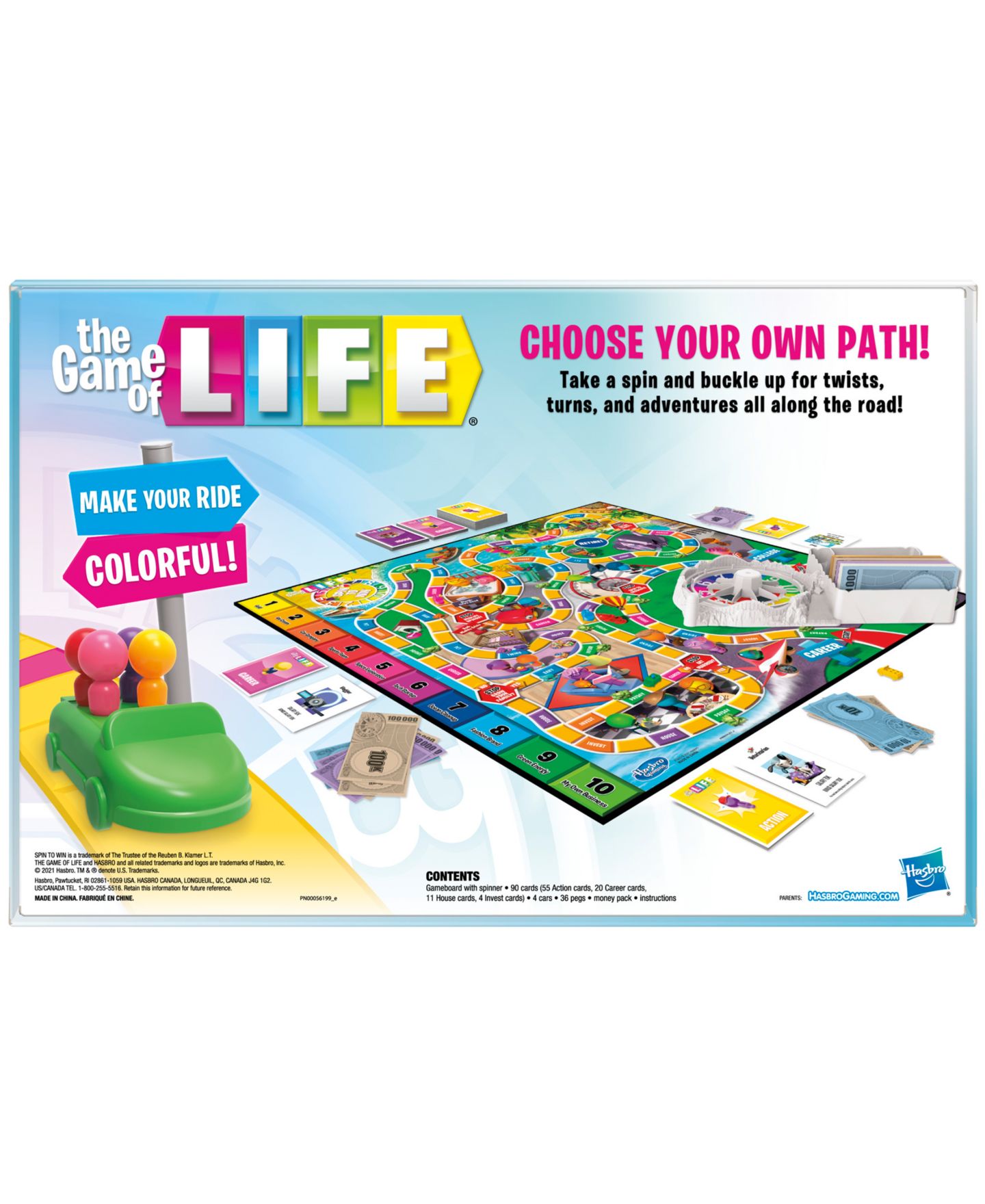 Детская настольная игра Hasbro Gaming The Game of Life Family Board Game, Ages 8+ — фото 5