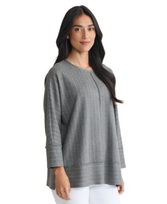 Petite Long Sleeve Crew Neck Top