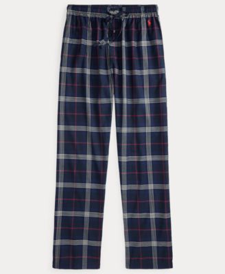 Men's Flannel Single-Button Fly Pajama Pants