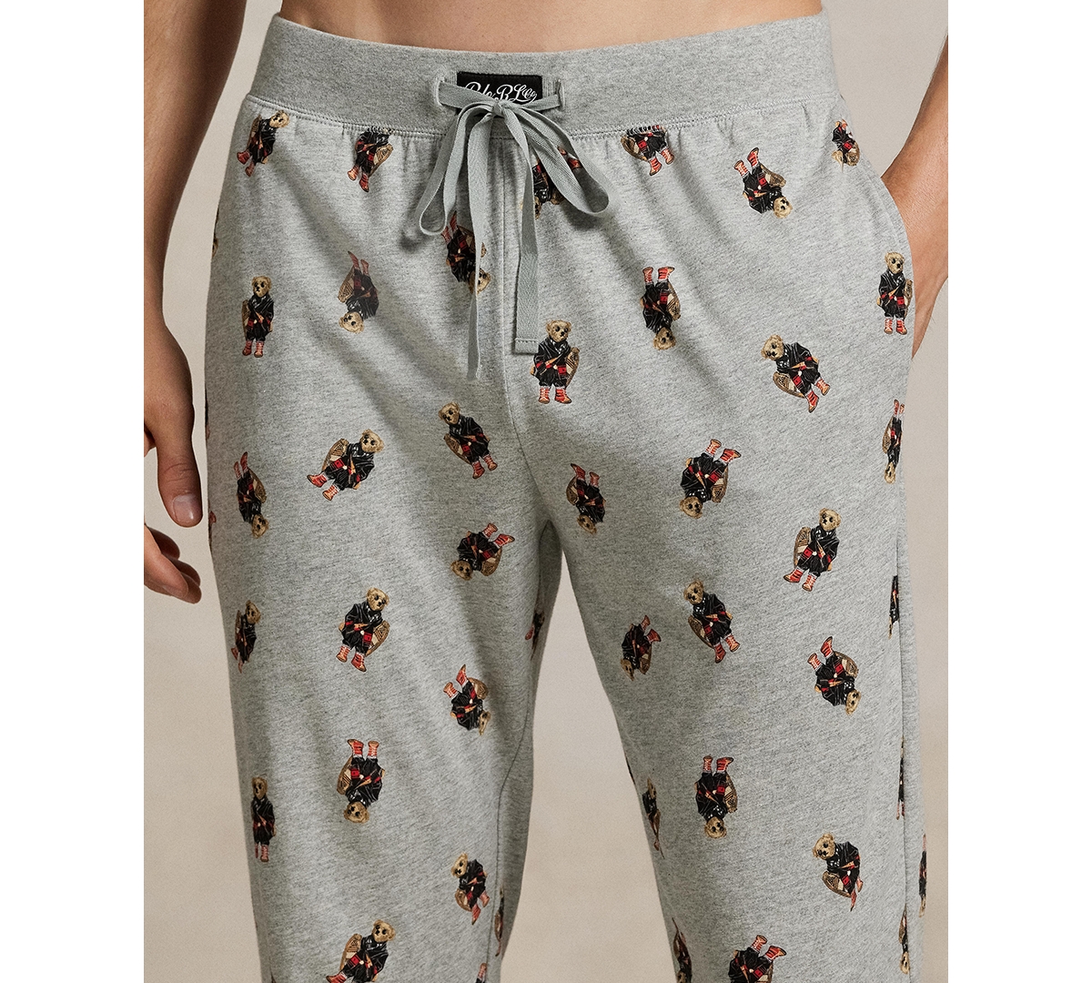 Polo Ralph Lauren Men's 2-piece Long Sleeve Shirt And Jogger Pajama Set In Gray