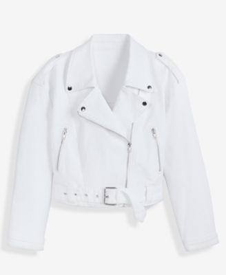 Women's Belted Moto Jacket, Macy's Exclusive