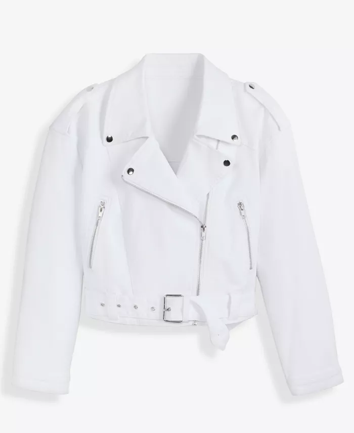 Women's Belted Moto Jacket - thumbnail 5