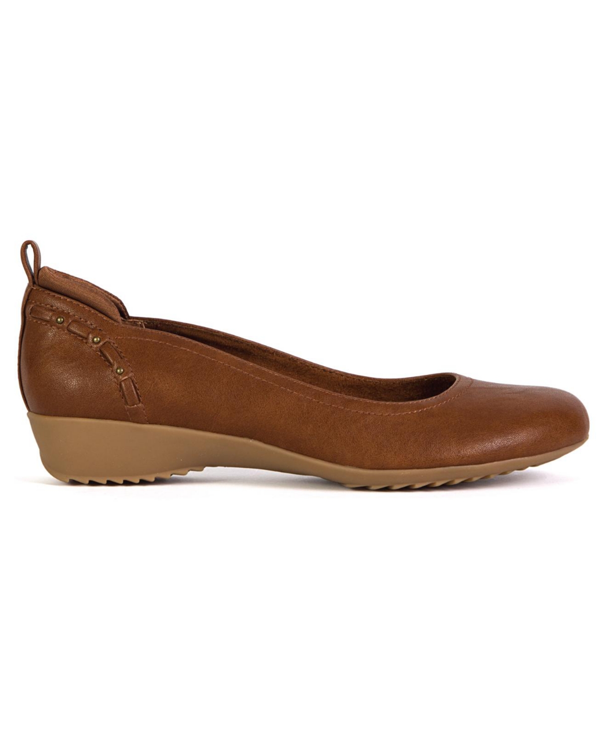 Jbu Women's Vivian Round Toe Flats In Brown