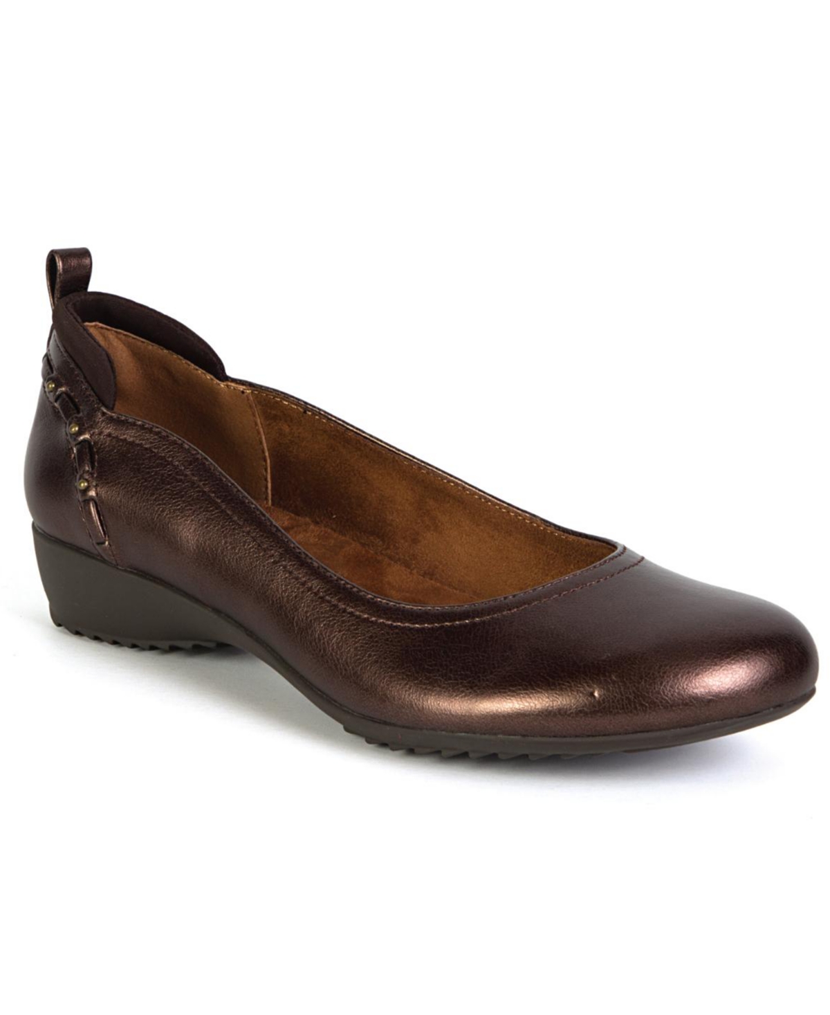 Jbu Women's Vivian Round Toe Flats In Brown
