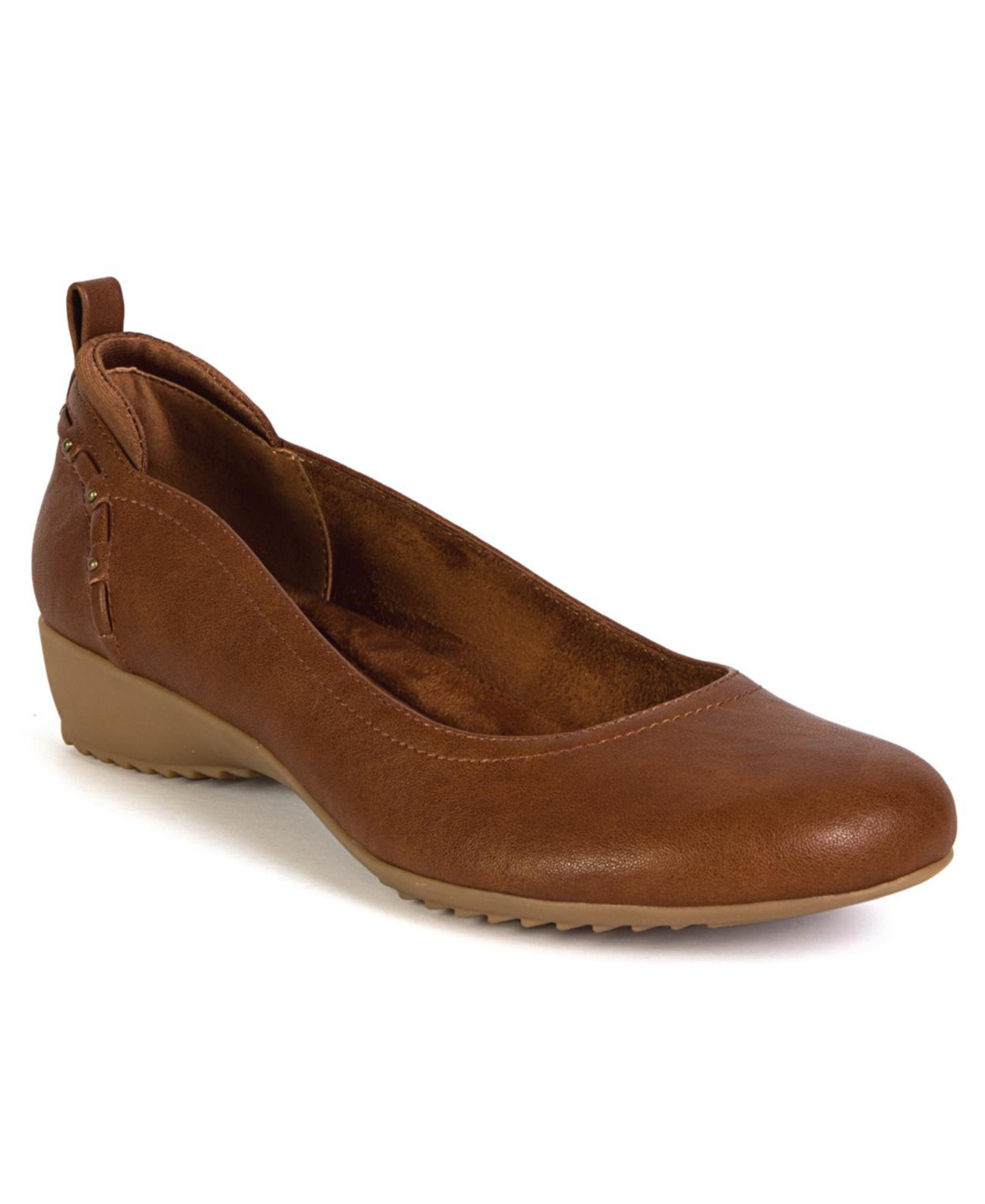 Jbu Women's Vivian Round Toe Flats In Brown